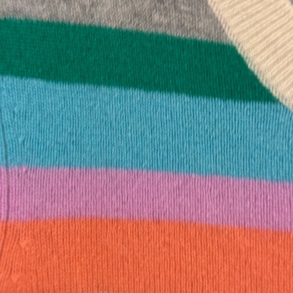 TALBOTS 100% Cashmere Crewneck Sweater Stripe Small - Picture 5 of 6